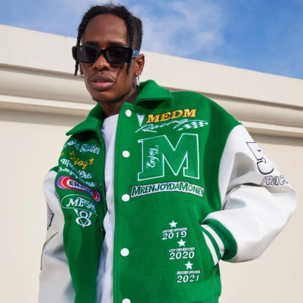 MEDM Embroidery Varsity Jacket