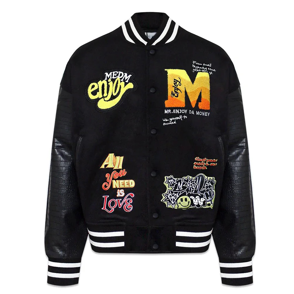 MEDM Patch Varsity Jacket