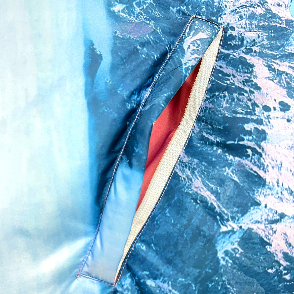 Mountain Scenery Reversible Puffer Jacket