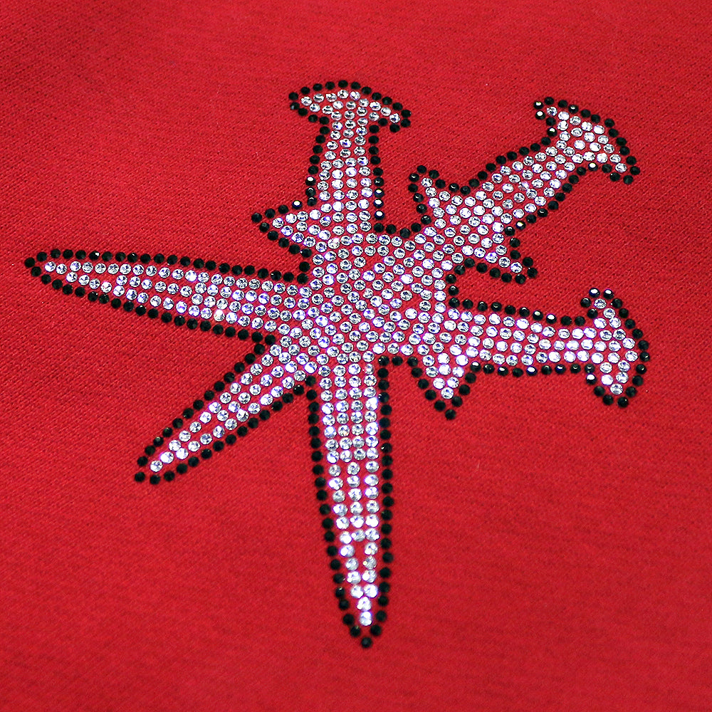 Black Outline Dagger Rhinestone Joggers