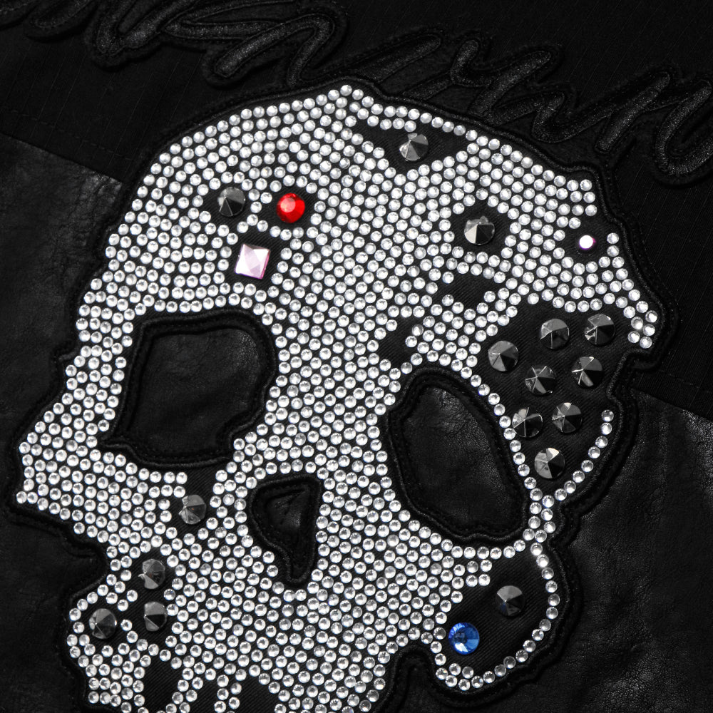 Jewel Skeleton Leather Jacket