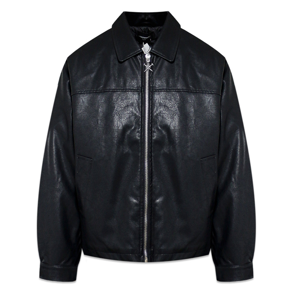 Jewel Skeleton Leather Jacket
