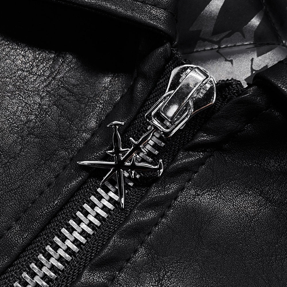 Jewel Skeleton Leather Jacket