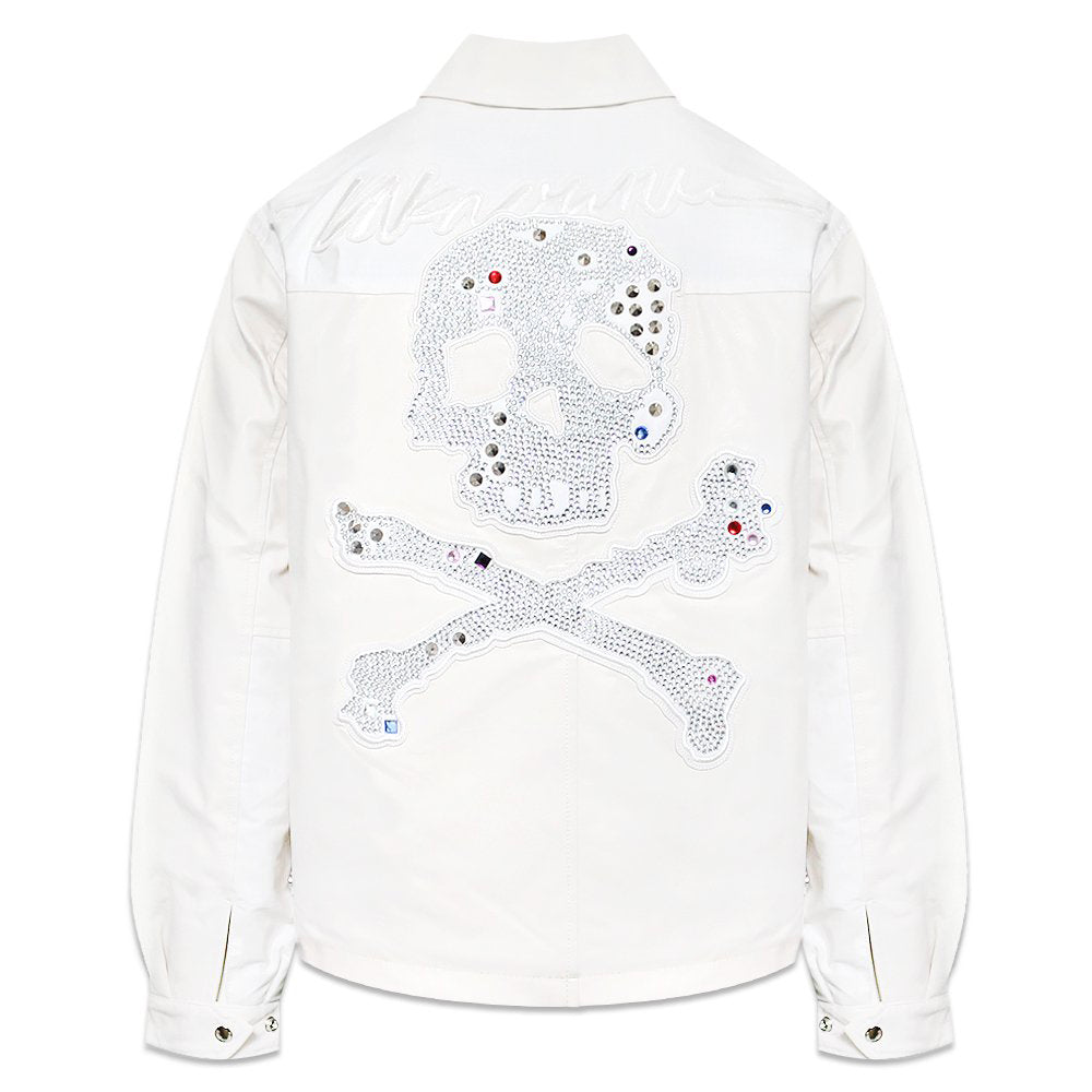 Jewel Skeleton Leather Jacket