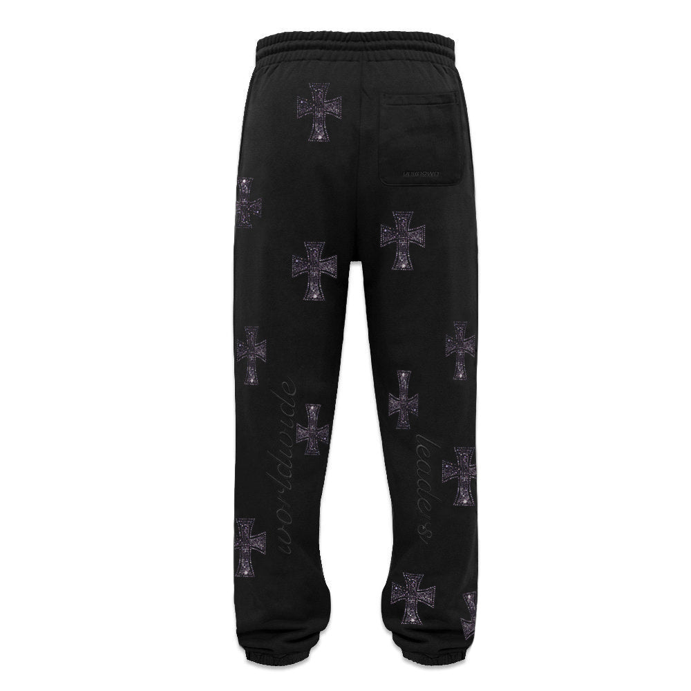Cross Rhinestone Joggers