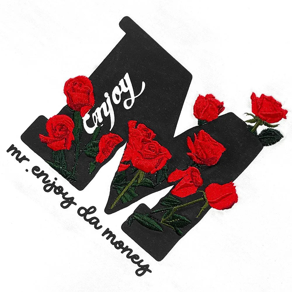 MEDM Rose Embroidery Logo Tee