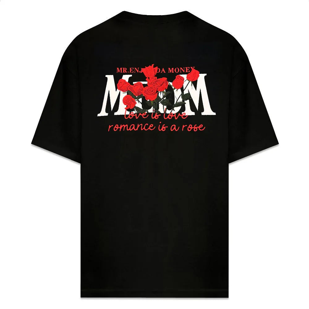 MEDM Rose Embroidery Logo Tee