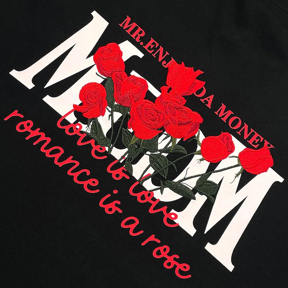 MEDM Rose Embroidery Logo Tee