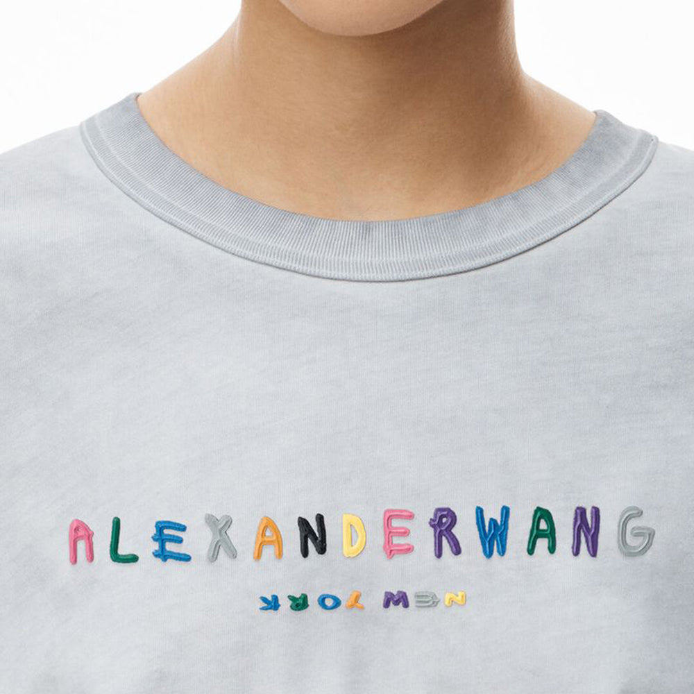 Multicolor Puff Logo LS Tee