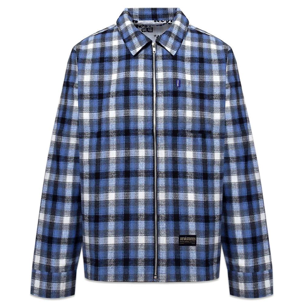 Malcolm Zip Up Flannel Overshirt