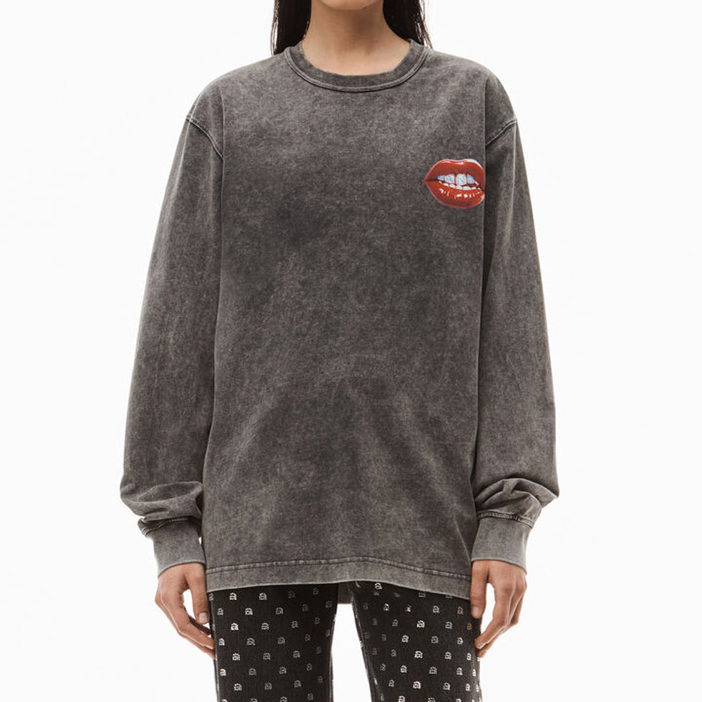 Printed Grill and Hotfix Logo LS Tee