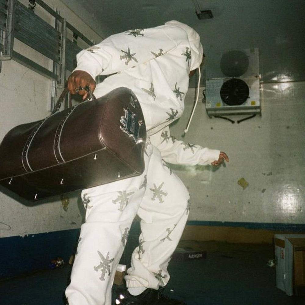 Dagger Rhinestone Zip Hoodie