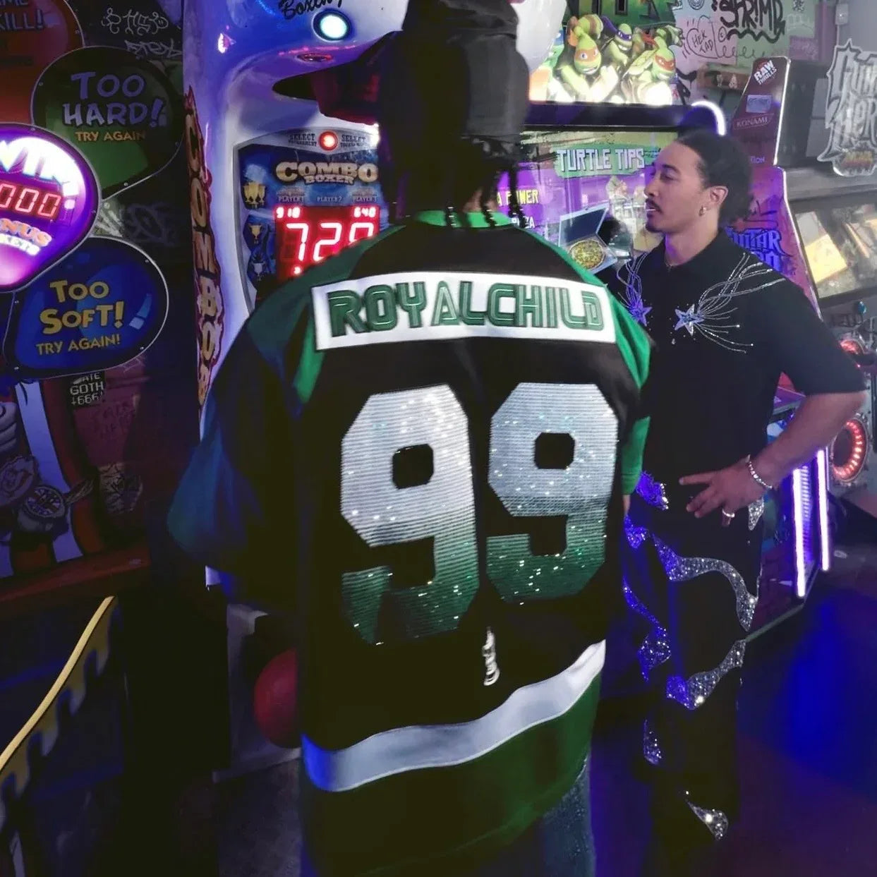 Double Lion Rhinestone Jersey - BIRTH OF ROYAL CHILD - VENTURER