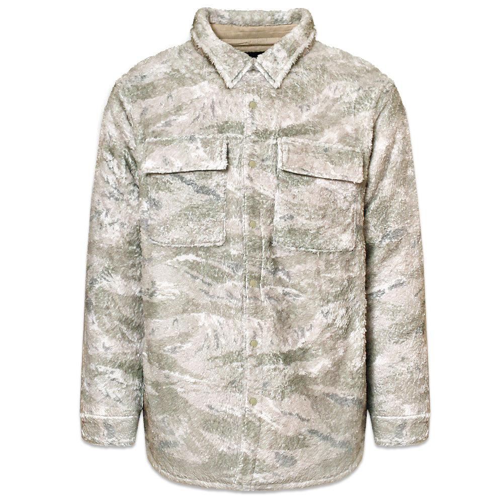 Camo Sherpa Buttondown