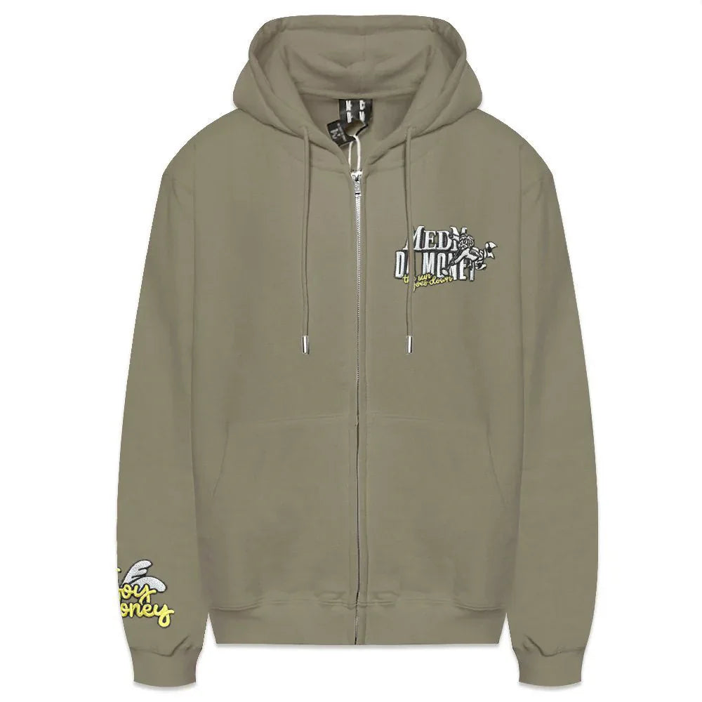 MEDM Washed Angel Zip Hoodie