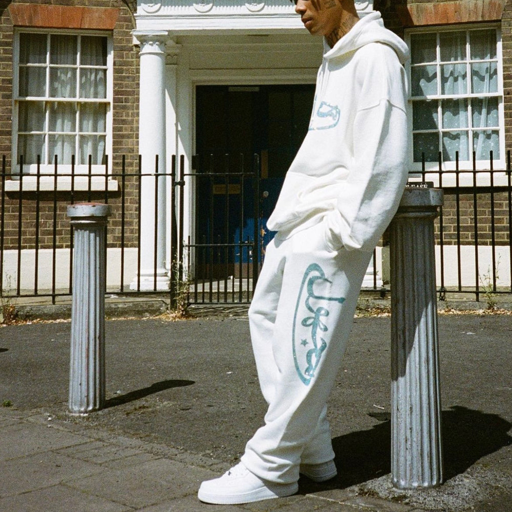 Arabic Logo Rhinestone Hoodie