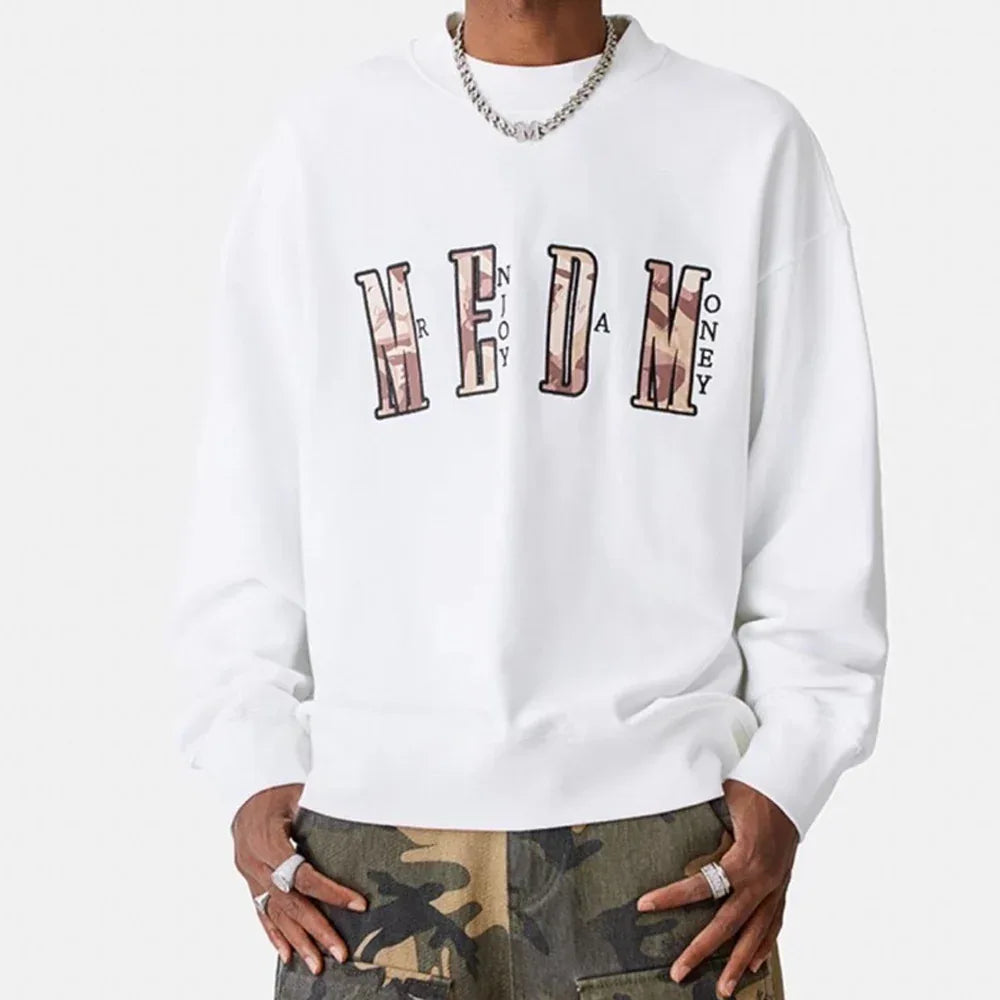MEDM Embroidery Camo Logo Sweatshirt