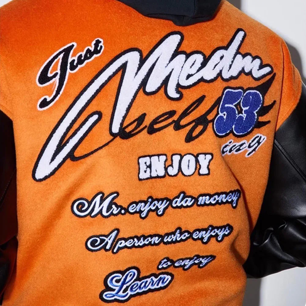 MEDM Basic Embroidered Baseball Jacket