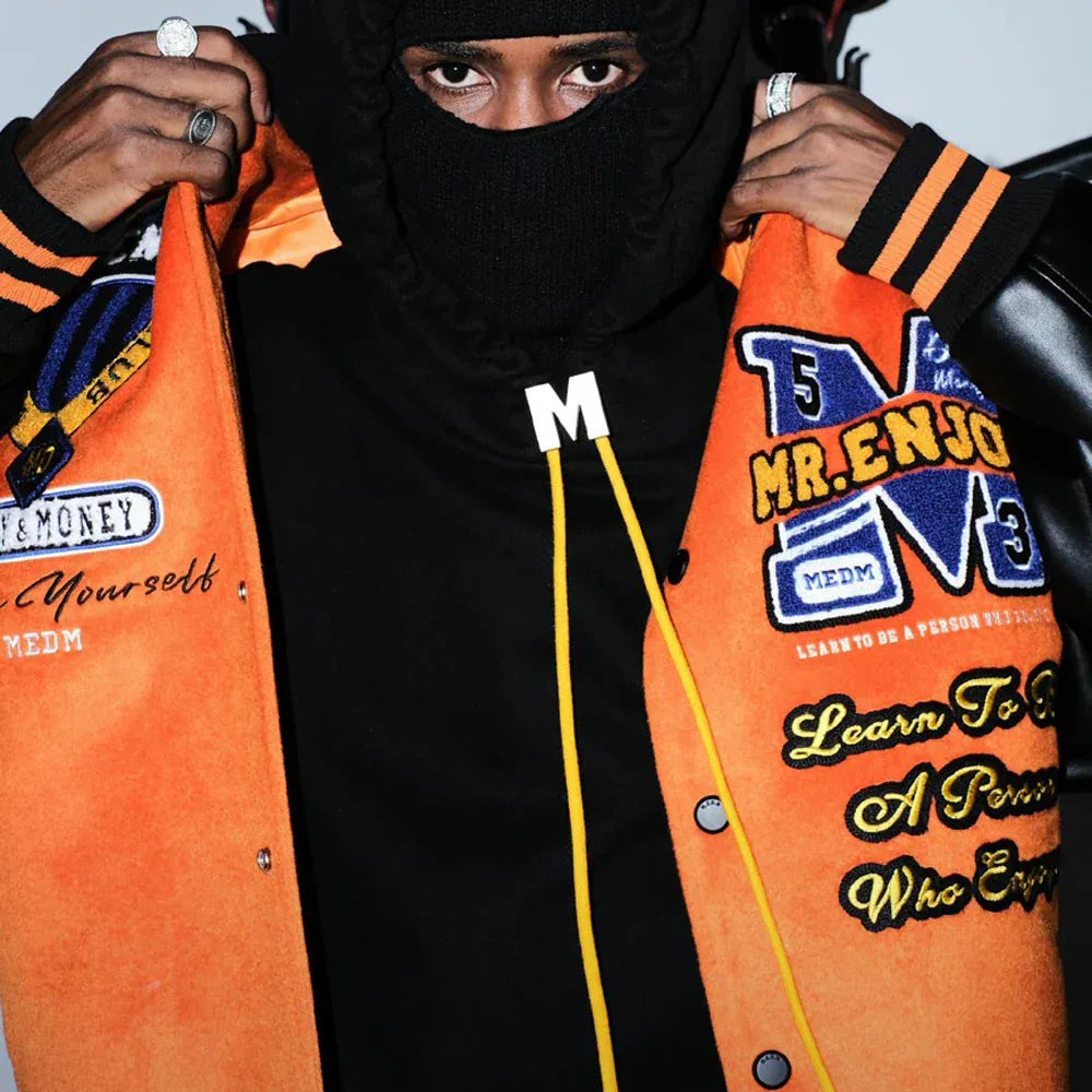 MEDM Basic Embroidered Baseball Jacket