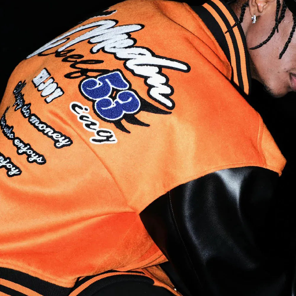 MEDM Basic Embroidered Baseball Jacket