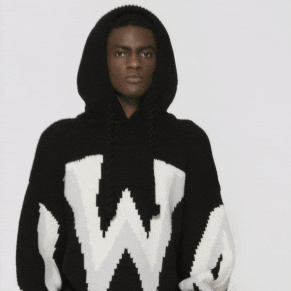 Gothic Logo Chunky Hoodie