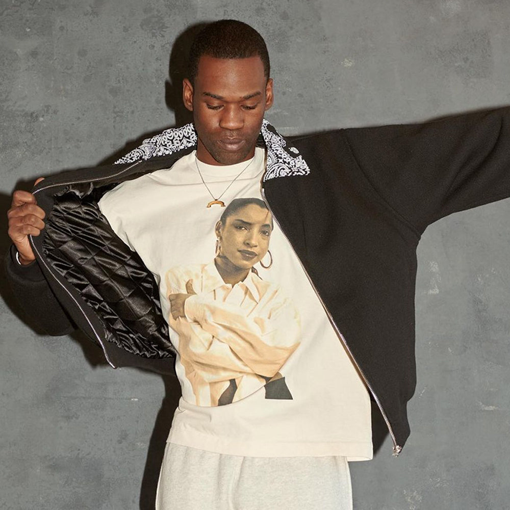 Paisley Collar Varsity Jacket