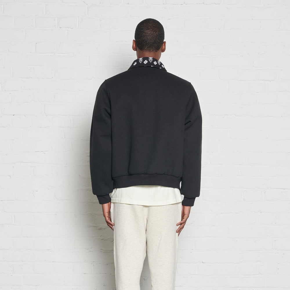 Paisley Collar Varsity Jacket