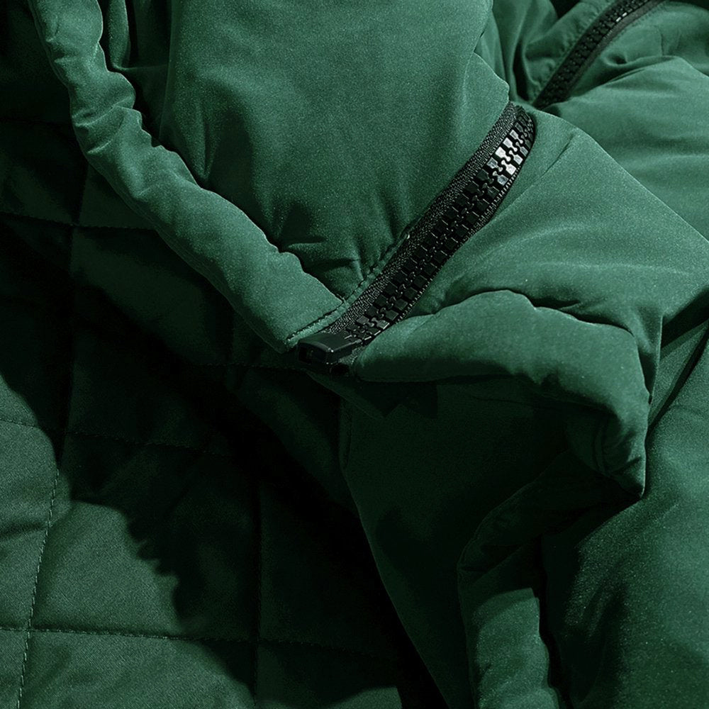 Uniform Rhinestone Puffer Jacket