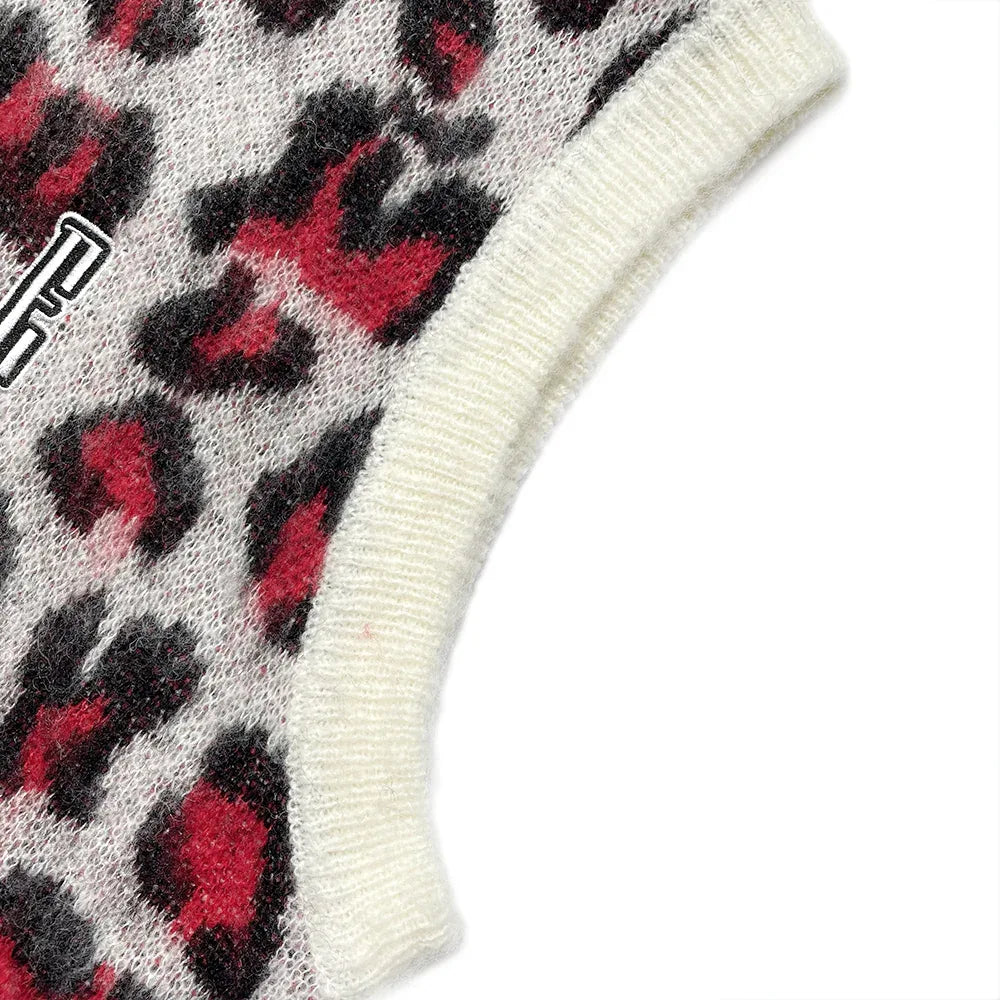 MEDM Leopard Knit Vest