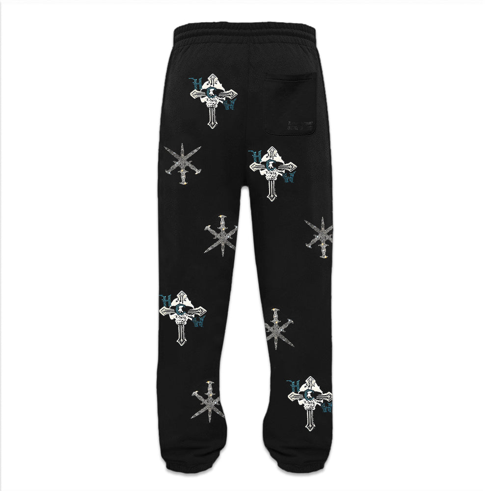 HCW Dagger Rhinestone Joggers