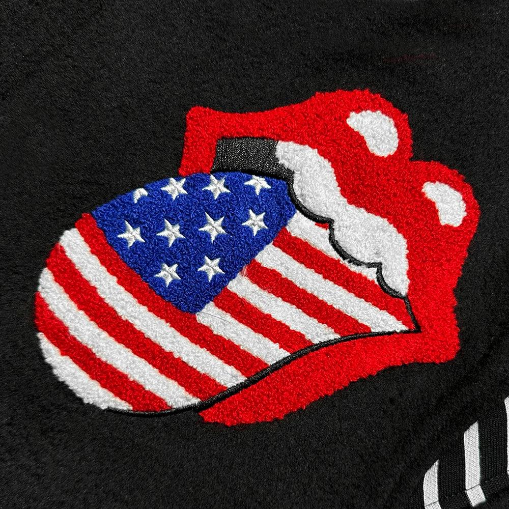 Market Rolling Stones World Flag Varsity Jacket