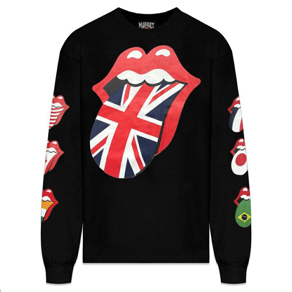 Market Rolling Stones World Flag LS T-Shirt