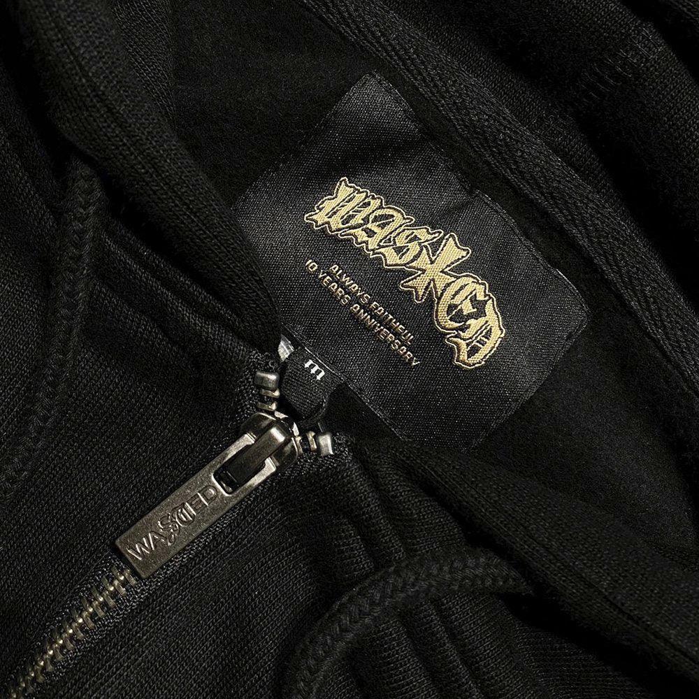 WASTED PARIS Product Page - Dark Tribute Zip Hoodie - Black - VENTURER