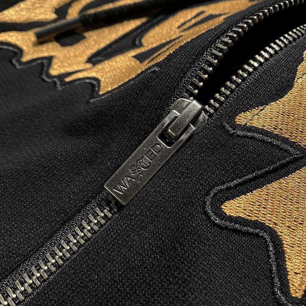 WASTED PARIS Product Page - Dark Tribute Zip Hoodie - Black - VENTURER