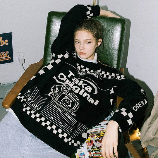 Moody Bob Mosaic Knit Jumper