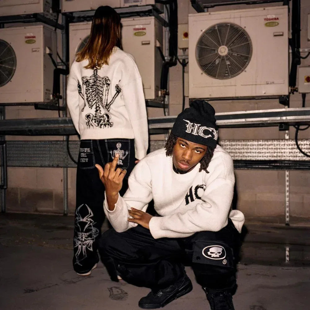 HCW Logo Knit Sweater - HEAVEN CAN WAIT - VENTURER