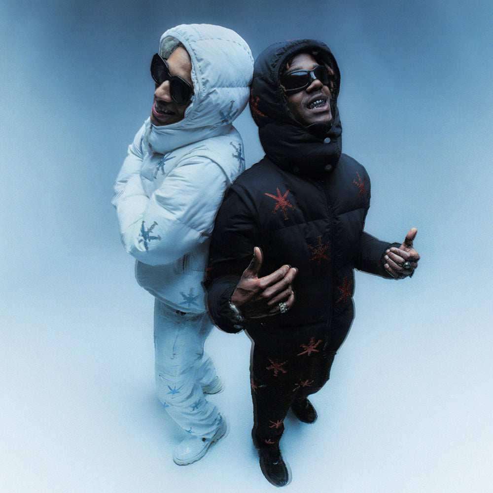 Dagger Rhinestone Puffer Jacket