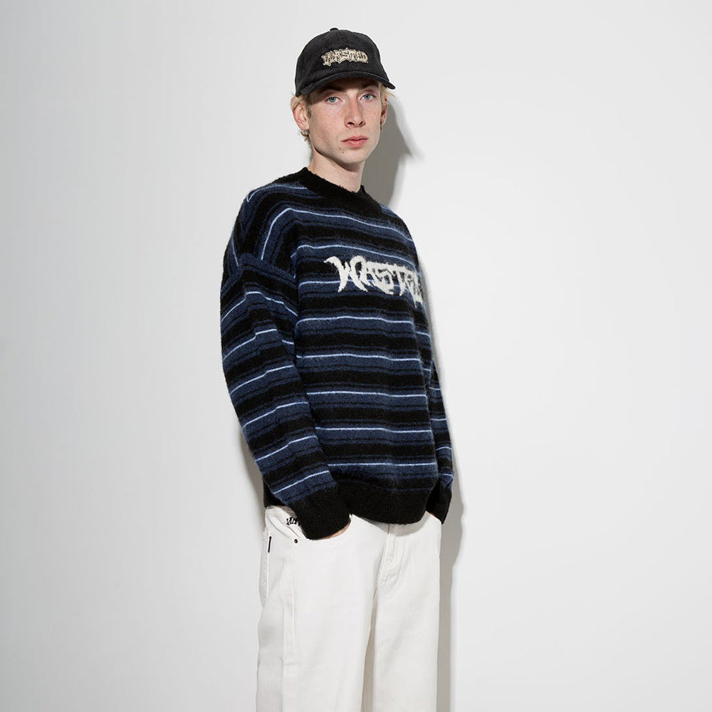 Fuzzy Stripes Savage Sweater