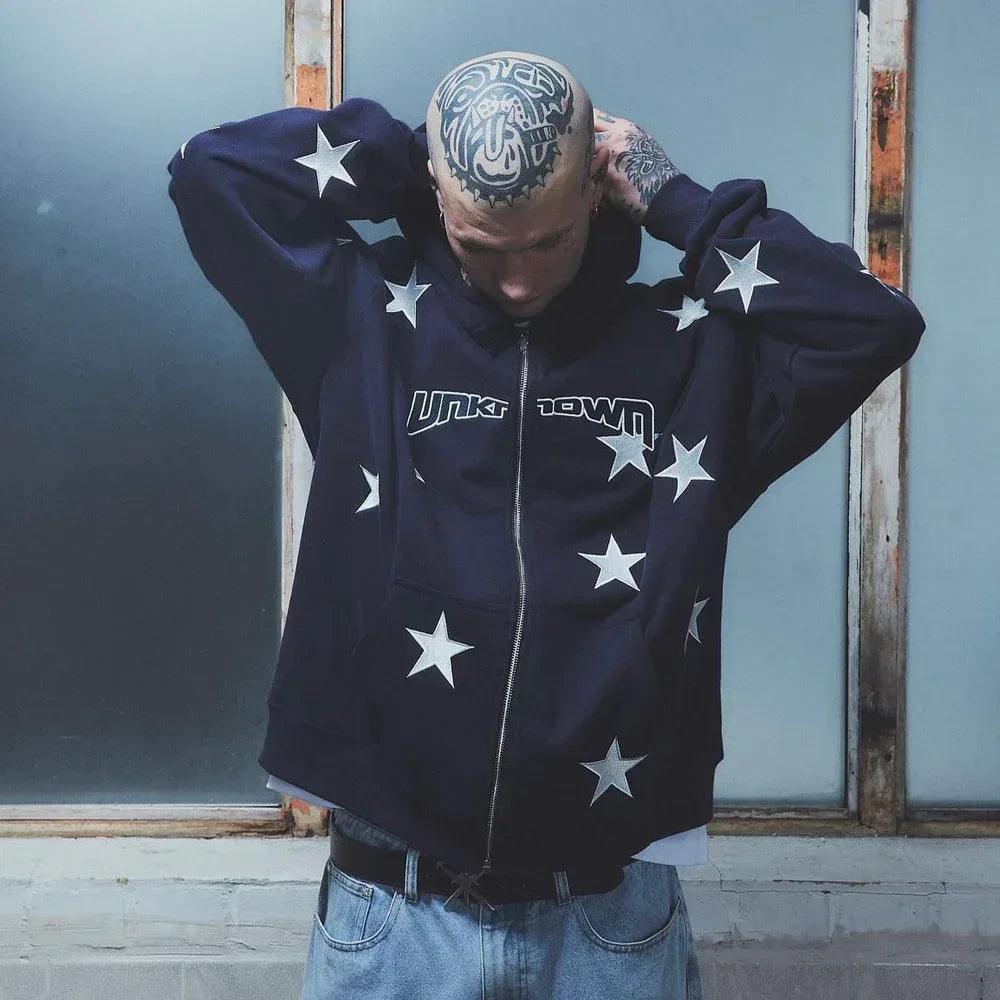 UNKNOWN LONDON(アンノウン・ロンドン)商品ページ - All Over Star Zip