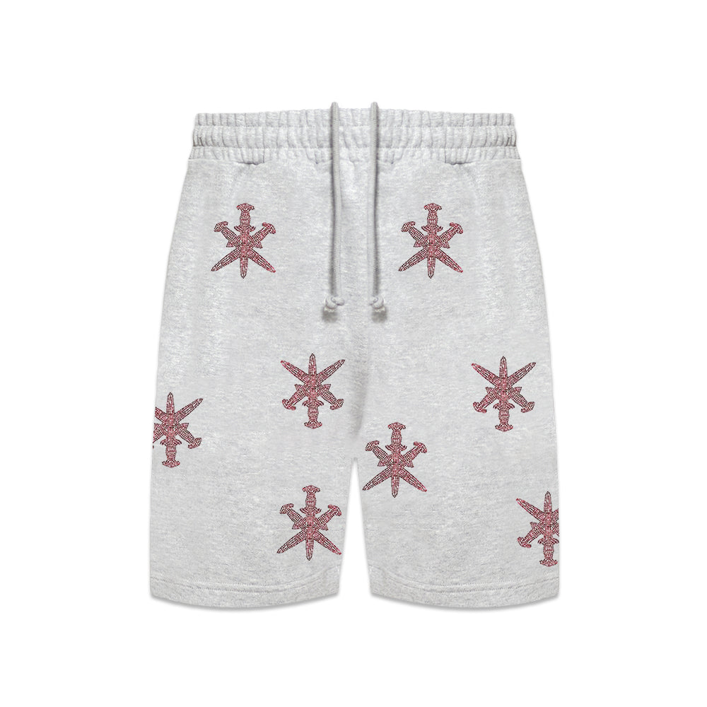 Dagger Rhinestone Shorts