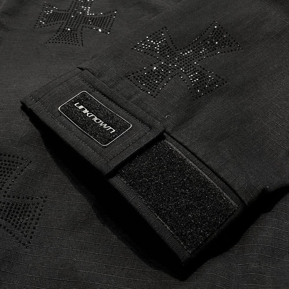 UNKNOWN LONDON Product Page - Cross Rhinestone Ripstop Jacket