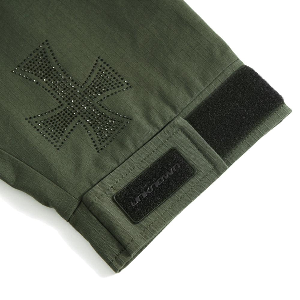 Cross Rhinestone Ripstop Jacket