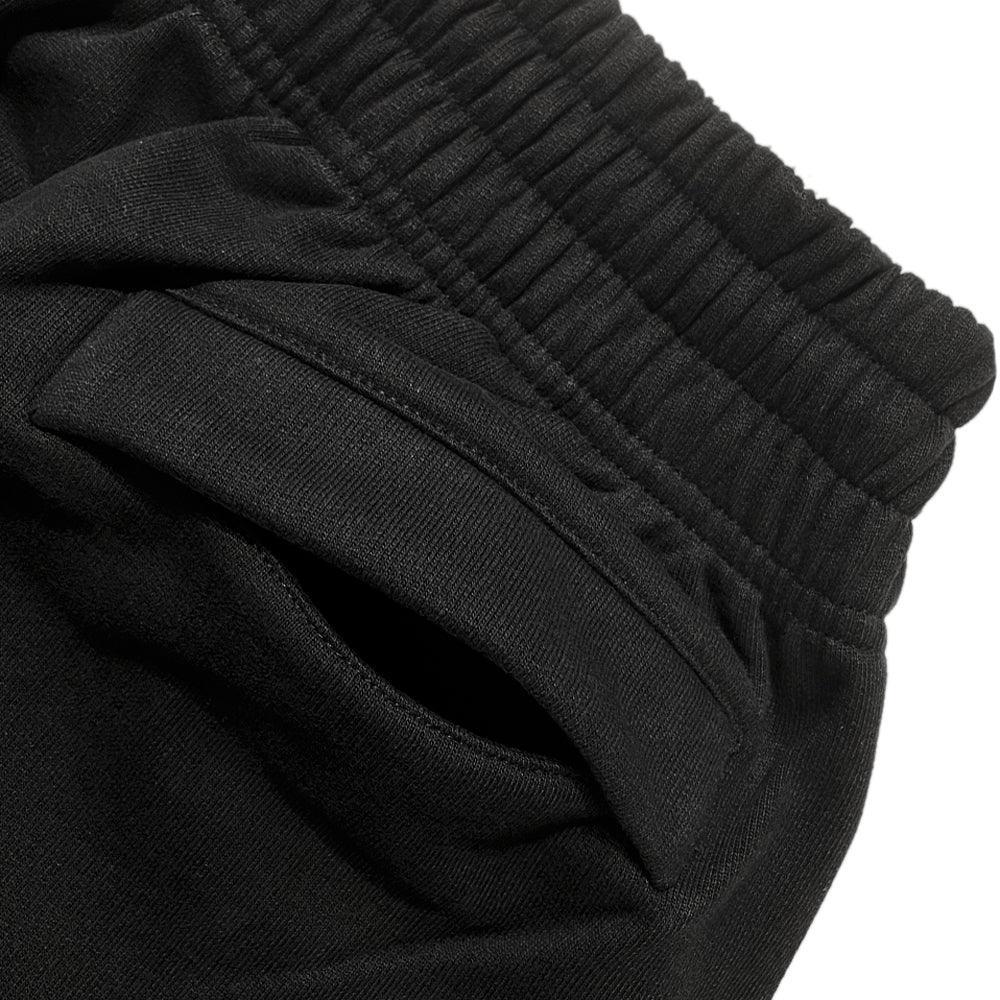 Rhinestone Puff Print Skull Joggers - HEAVEN CAN WAIT - VENTURER