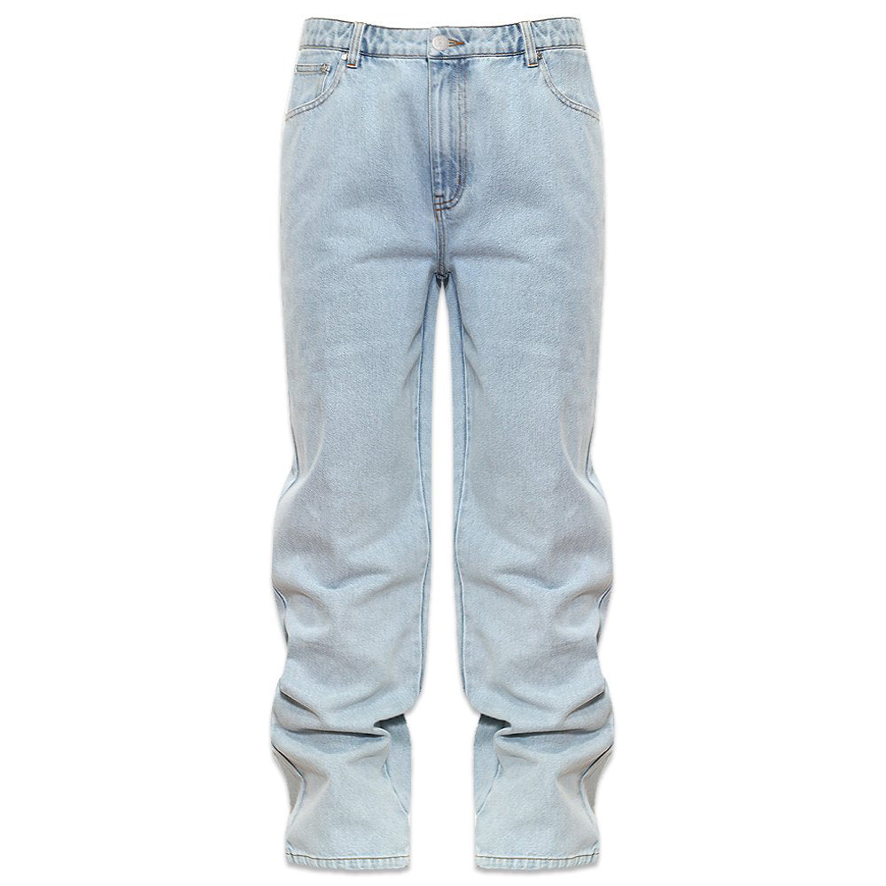 Dagger Embroidery Baggy Denim