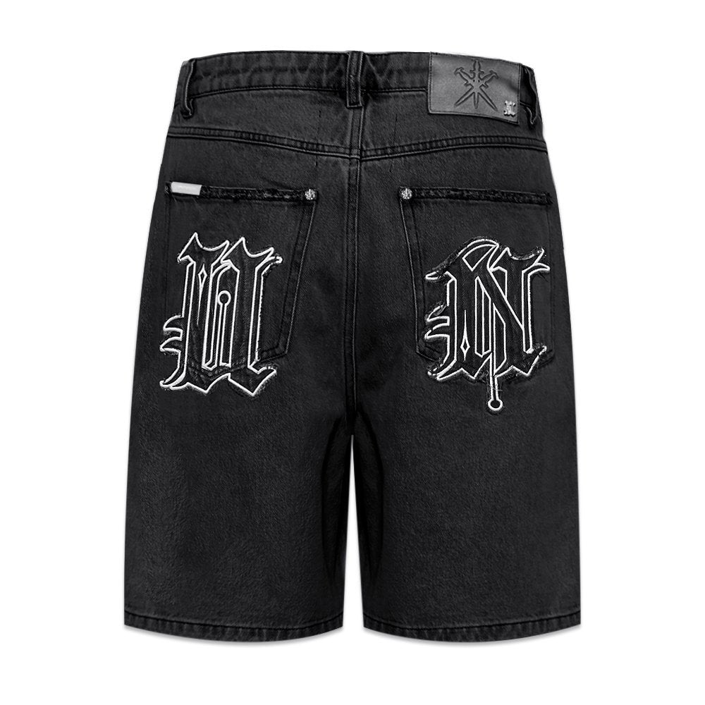 Distressed U&N Denim Shorts