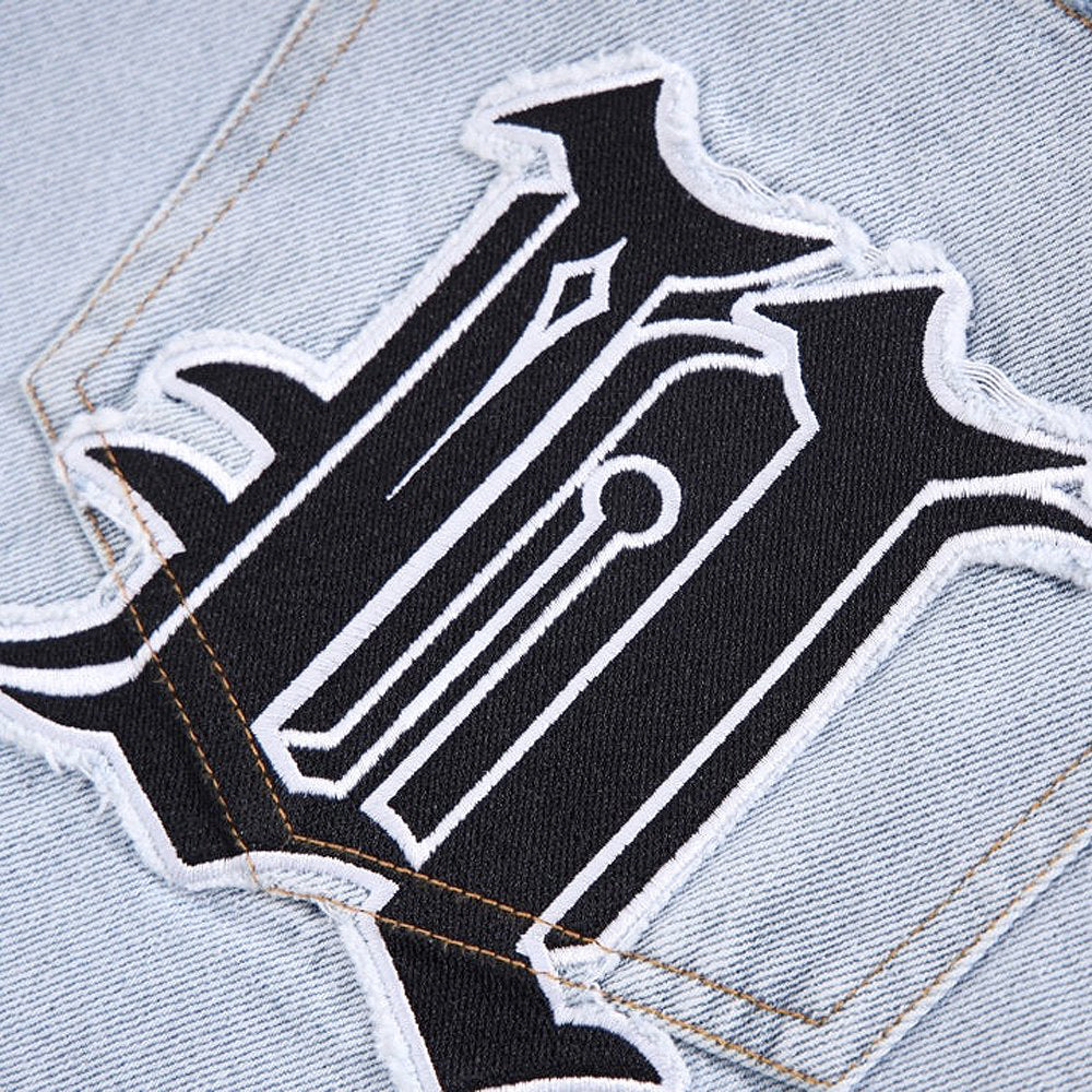 Distressed U&N Denim Shorts