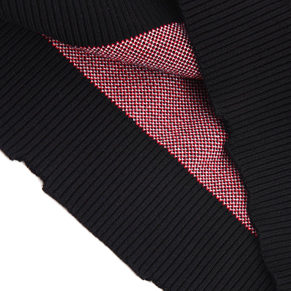 Distressed Logo Knit