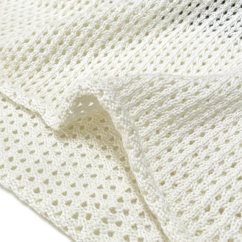 ASKYURSELF (アスクユアセルフ)商品ページ - Knit Mesh Jersey - White