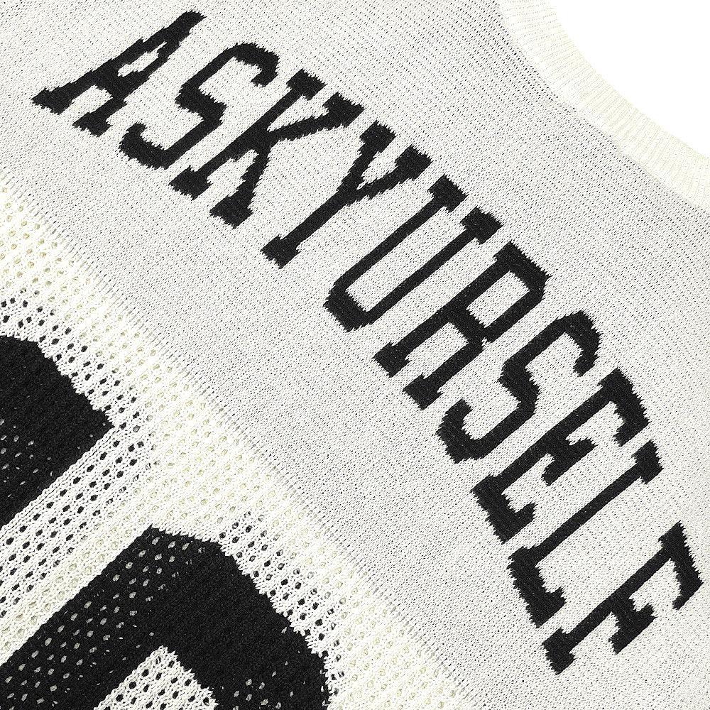 ASKYURSELF (アスクユアセルフ)商品ページ - Knit Mesh Jersey - White