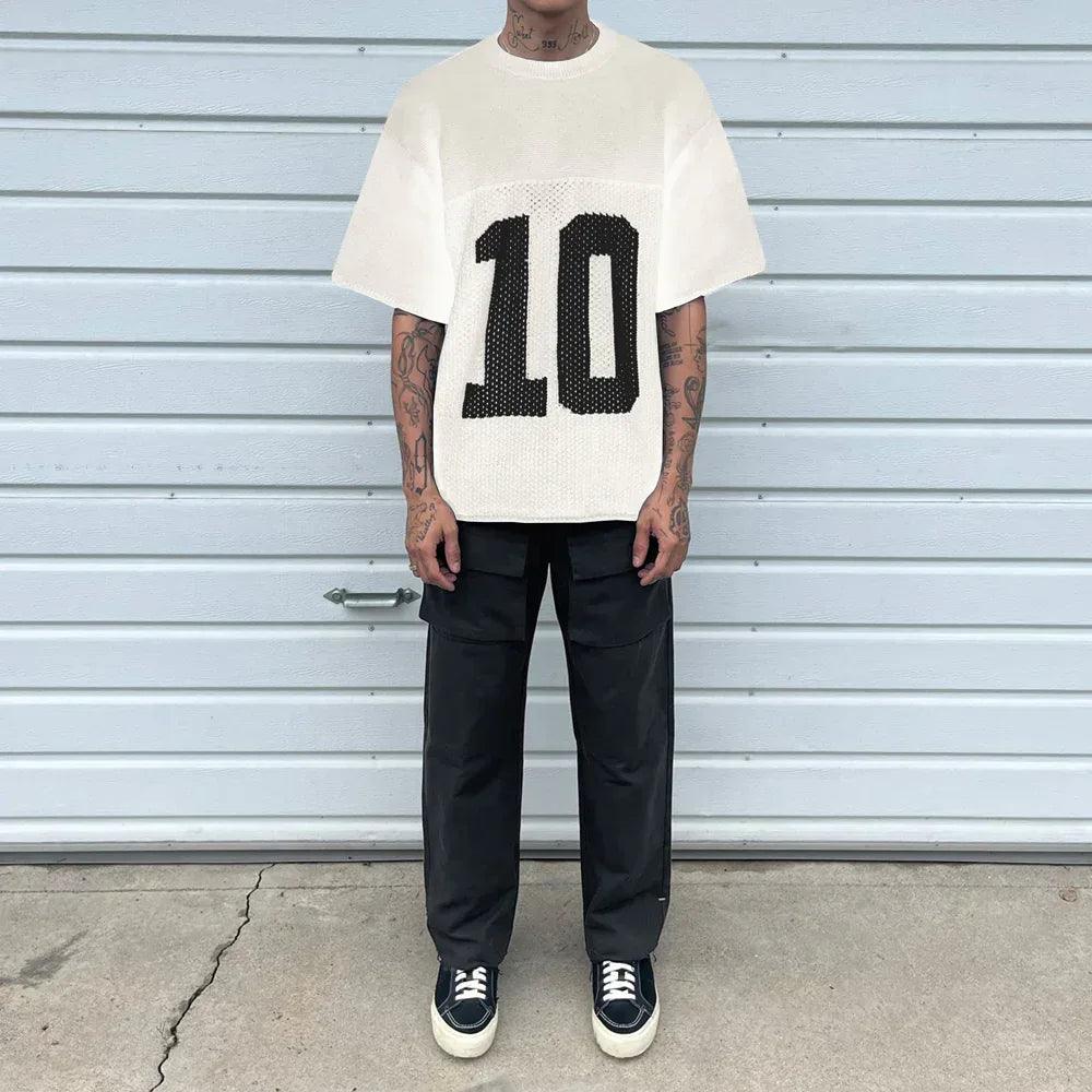 ASKYURSELF (アスクユアセルフ)商品ページ - Knit Mesh Jersey - White